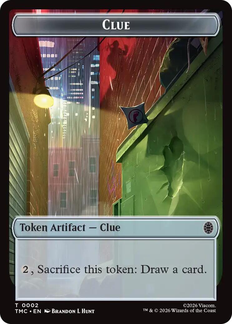 Clue // Rat Double-Sided Token [Teenage Mutant Ninja Turtles Commander Tokens] MTG Single Magic: The Gathering  | Multizone: Comics And Games