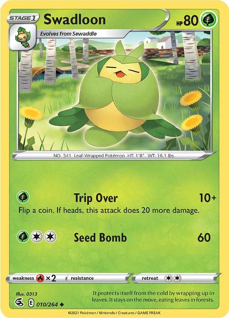 Swadloon (010/264) [Sword & Shield: Fusion Strike] Pokemon Single Pokémon  | Multizone: Comics And Games