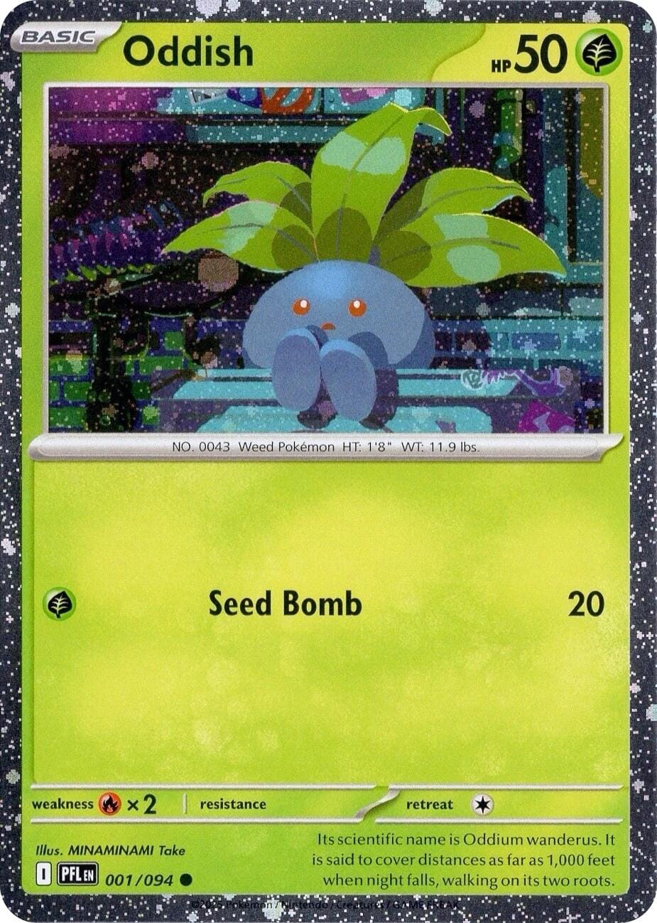 Oddish (001/094) (Cosmos Holo) [Miscellaneous Cards] Pokemon Single Pokémon  | Multizone: Comics And Games