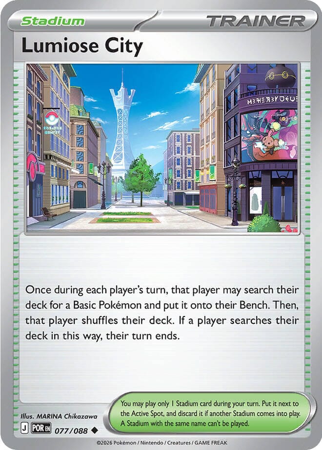 Lumiose City (077/088) [Mega Evolution: Perfect Order] Pokemon Single Pokémon  | Multizone: Comics And Games