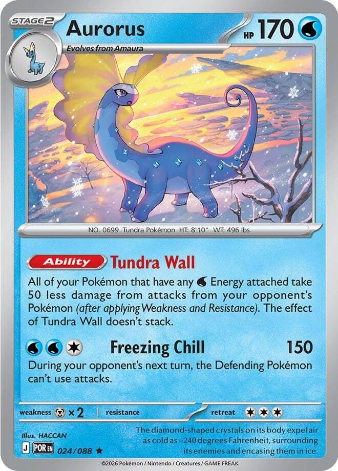 Aurorus (024/088) [Mega Evolution: Perfect Order] Pokemon Single Pokémon  | Multizone: Comics And Games