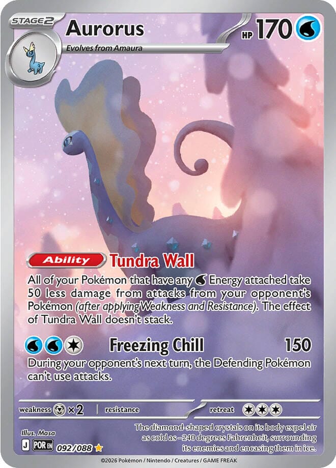 Aurorus (092/088) [Mega Evolution: Perfect Order] Pokemon Single Pokémon  | Multizone: Comics And Games