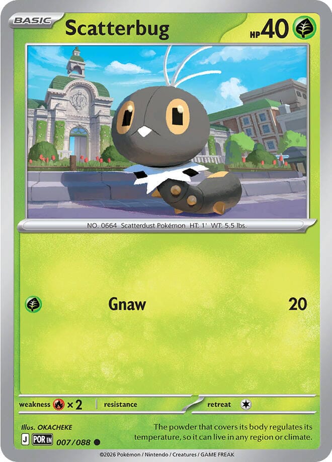 Scatterbug (007/088) [Mega Evolution: Perfect Order] Pokemon Single Pokémon  | Multizone: Comics And Games