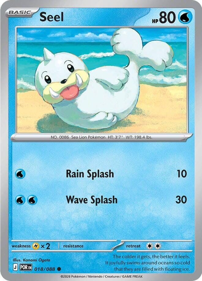 Seel (018/088) [Mega Evolution: Perfect Order] Pokemon Single Pokémon  | Multizone: Comics And Games