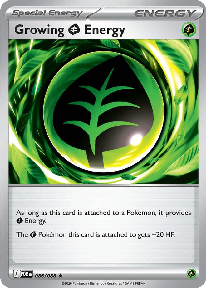 Growing Grass Energy (086/088) [Mega Evolution: Perfect Order] Pokemon Single Pokémon  | Multizone: Comics And Games