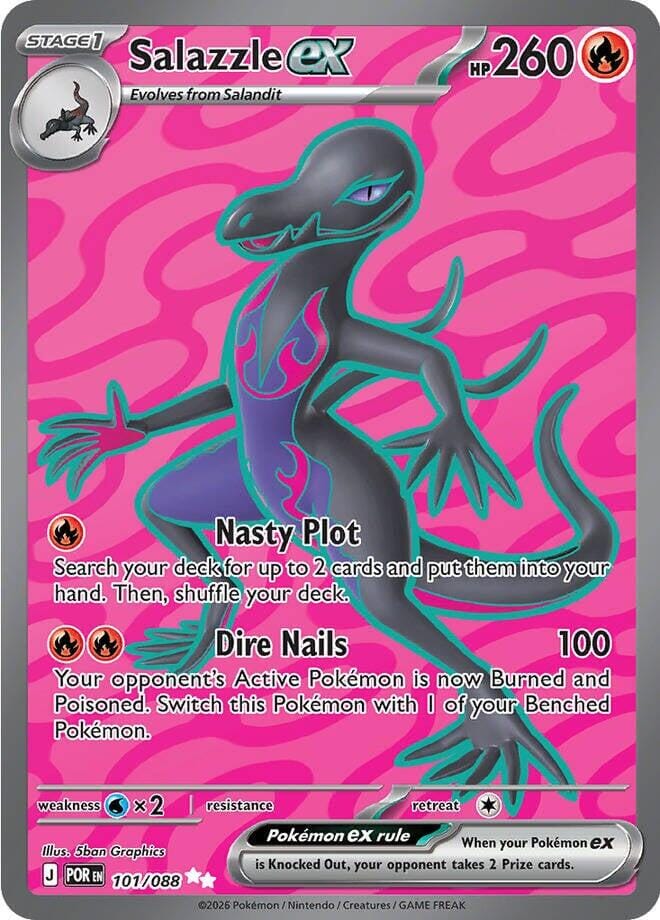 Salazzle ex (101/088) [Mega Evolution: Perfect Order] Pokemon Single Pokémon  | Multizone: Comics And Games