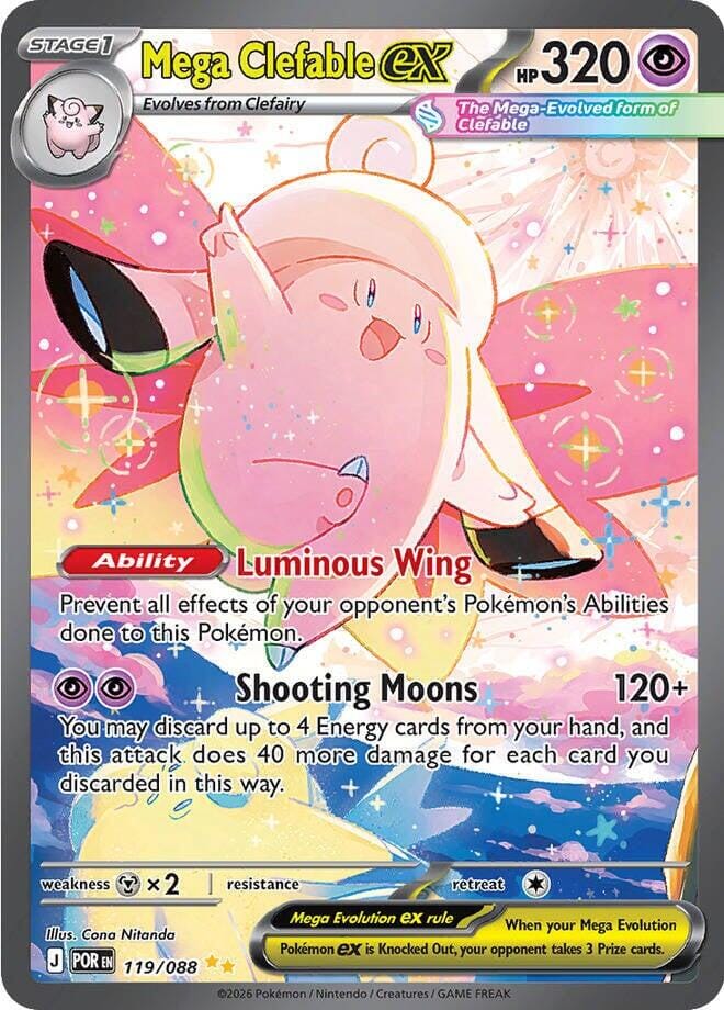 Mega Clefable ex (119/088) [Mega Evolution: Perfect Order] Pokemon Single Pokémon  | Multizone: Comics And Games