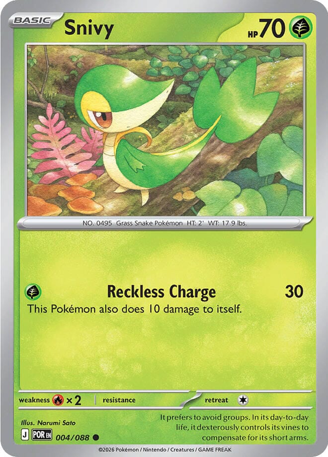 Snivy (004/088) [Mega Evolution: Perfect Order] Pokemon Single Pokémon  | Multizone: Comics And Games
