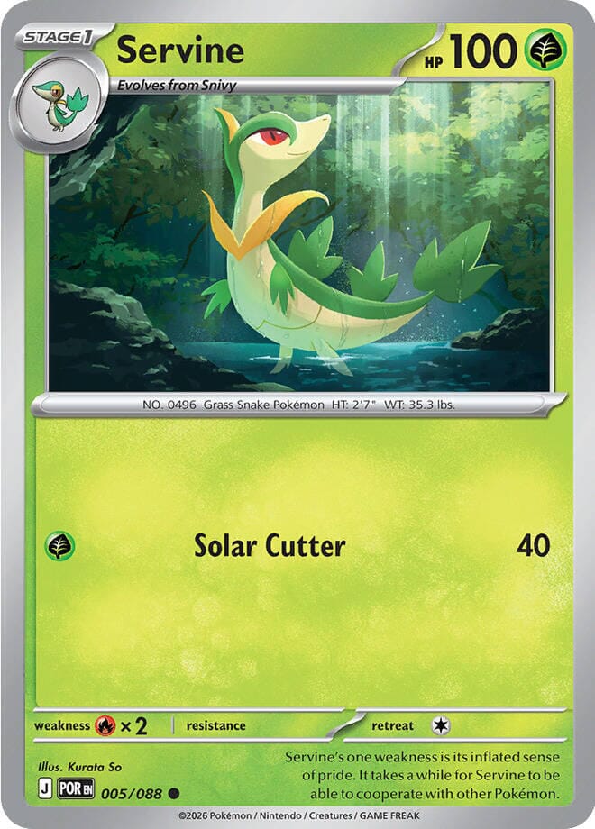 Servine (005/088) [Mega Evolution: Perfect Order] Pokemon Single Pokémon  | Multizone: Comics And Games