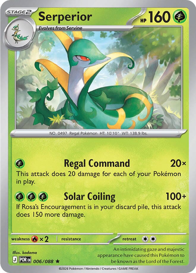 Serperior (006/088) (Deck Exclusive) [Mega Evolution: Perfect Order] Pokemon Single Pokémon  | Multizone: Comics And Games