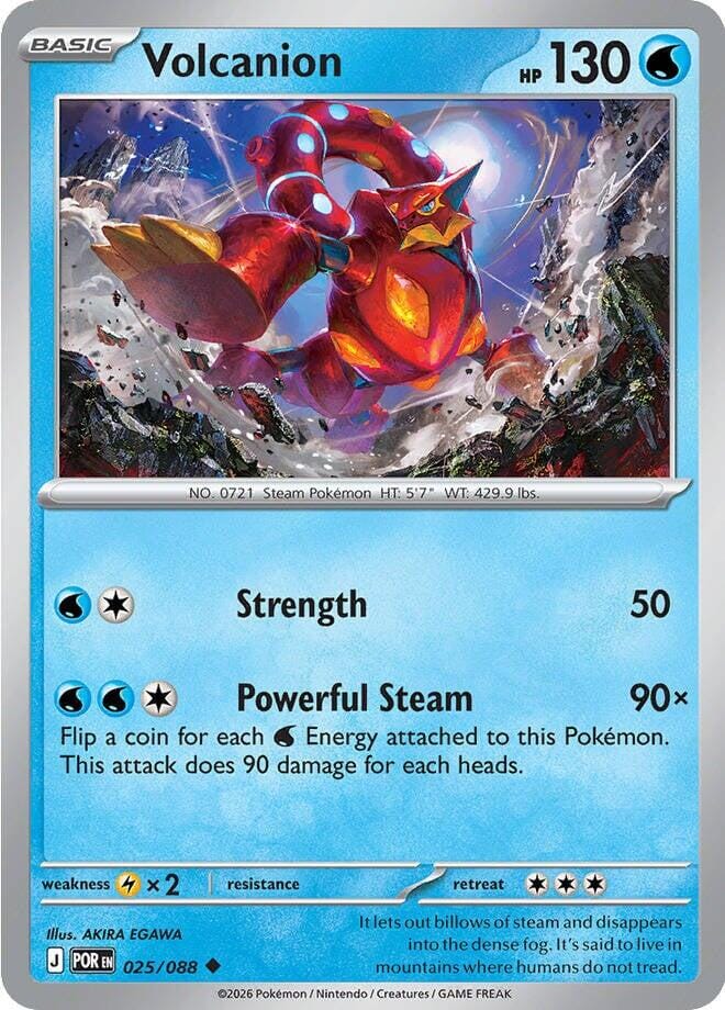 Volcanion (025/088) [Mega Evolution: Perfect Order] Pokemon Single Pokémon  | Multizone: Comics And Games