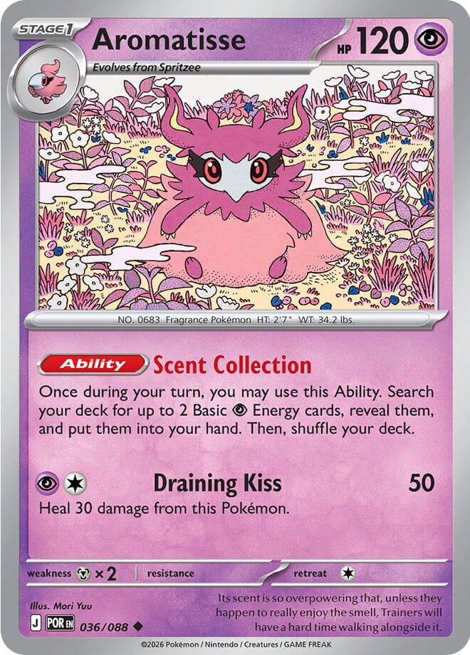 Aromatisse (036/088) [Mega Evolution: Perfect Order] Pokemon Single Pokémon  | Multizone: Comics And Games