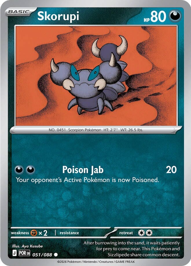 Skorupi (051/088) [Mega Evolution: Perfect Order] Pokemon Single Pokémon  | Multizone: Comics And Games