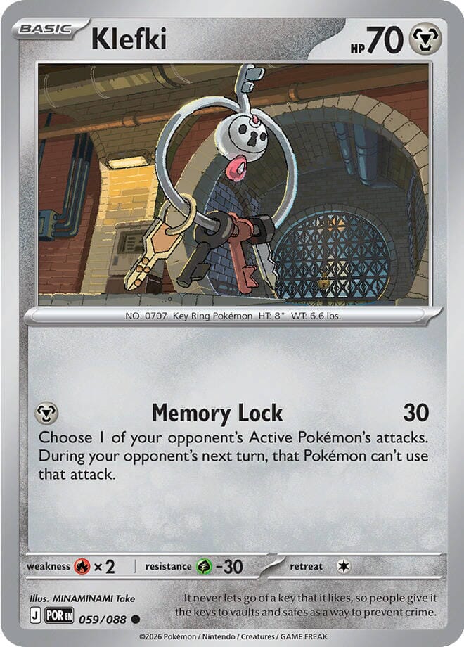 Klefki (059/088) [Mega Evolution: Perfect Order] Pokemon Single Pokémon  | Multizone: Comics And Games