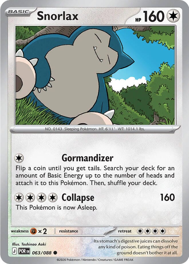 Snorlax (063/088) [Mega Evolution: Perfect Order] Pokemon Single Pokémon  | Multizone: Comics And Games