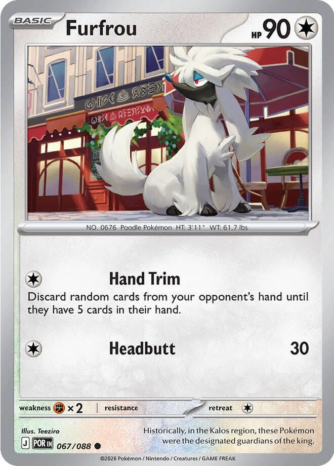 Furfrou (067/088) [Mega Evolution: Perfect Order] Pokemon Single Pokémon  | Multizone: Comics And Games