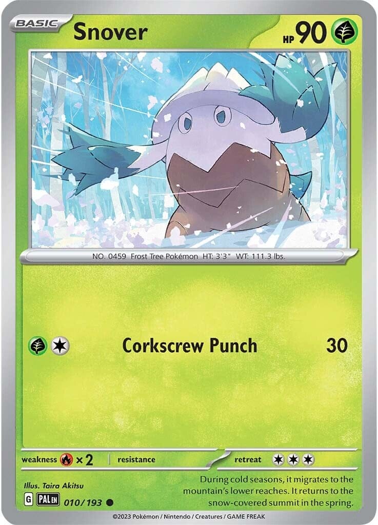 Snover (010/193) [Scarlet & Violet: Paldea Evolved] Pokemon Single Pokémon  | Multizone: Comics And Games