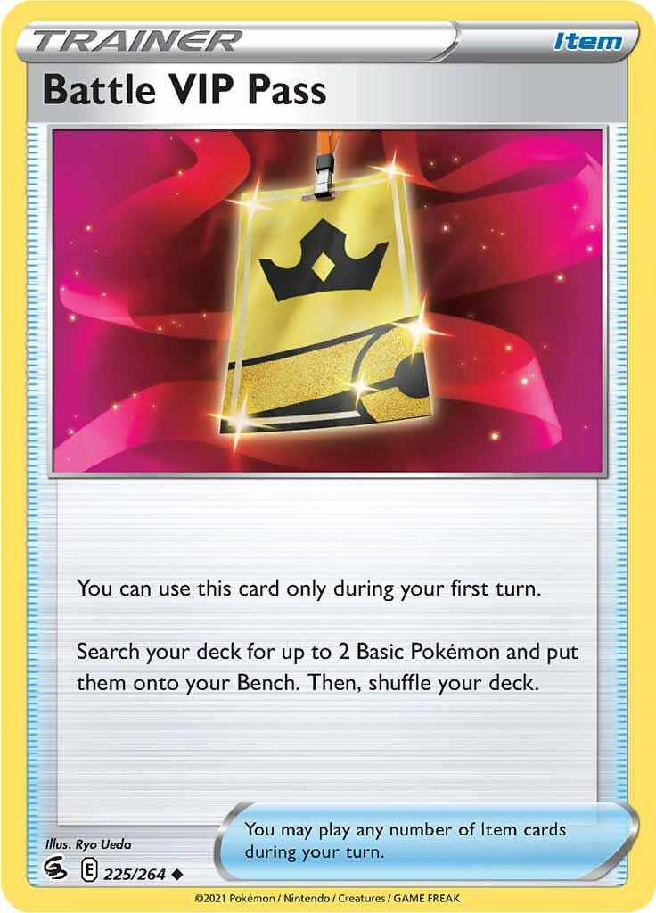 Battle VIP Pass (225/264) [Sword & Shield: Fusion Strike] Pokemon Single Pokémon  | Multizone: Comics And Games