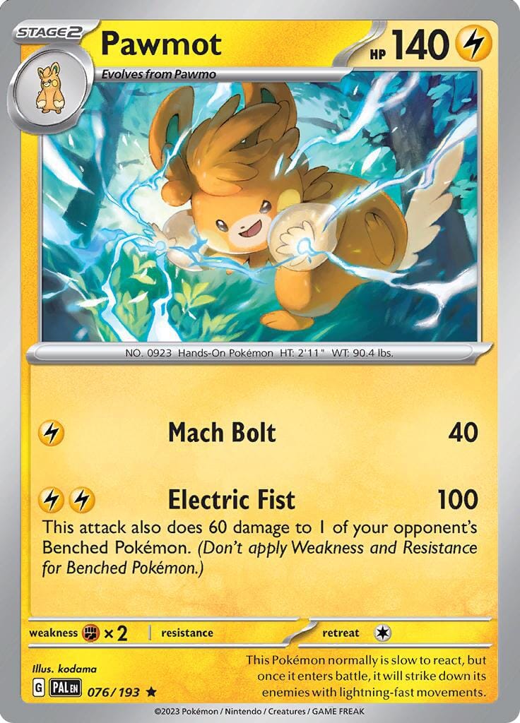 Pawmot (076/193) (Deck Exclusives) [Scarlet & Violet: Base Set] Pokemon Single Pokémon  | Multizone: Comics And Games