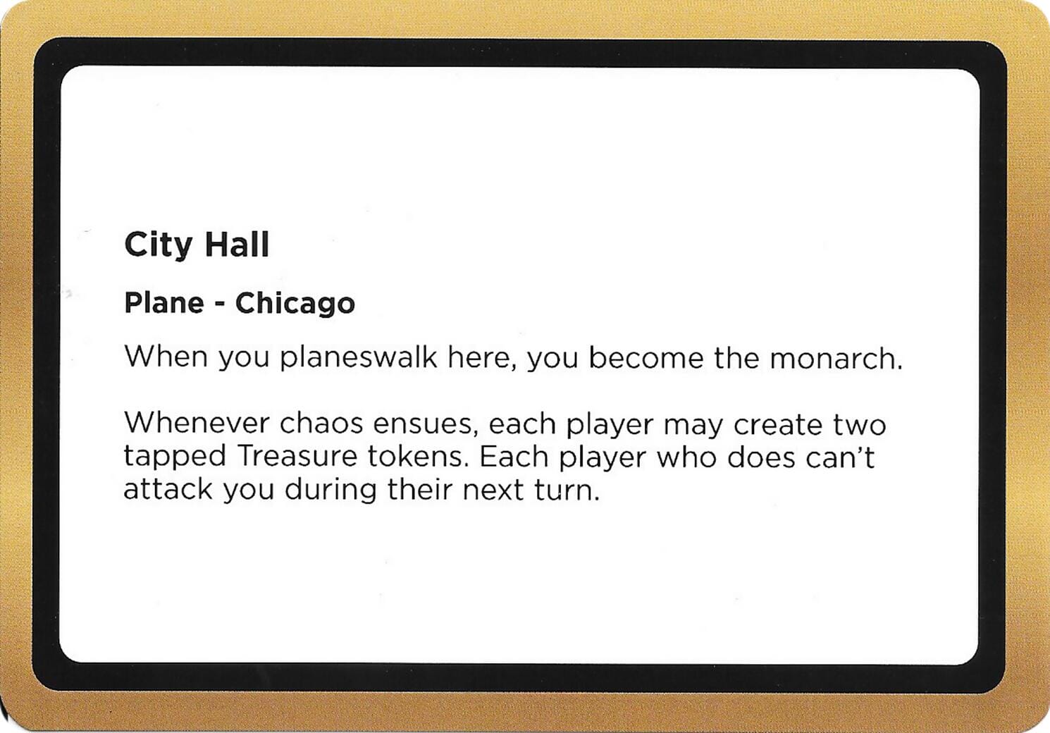 City Hall (Black Lotus Unknown Planechase) [Oversize Cards] MTG Single Magic: The Gathering  | Multizone: Comics And Games