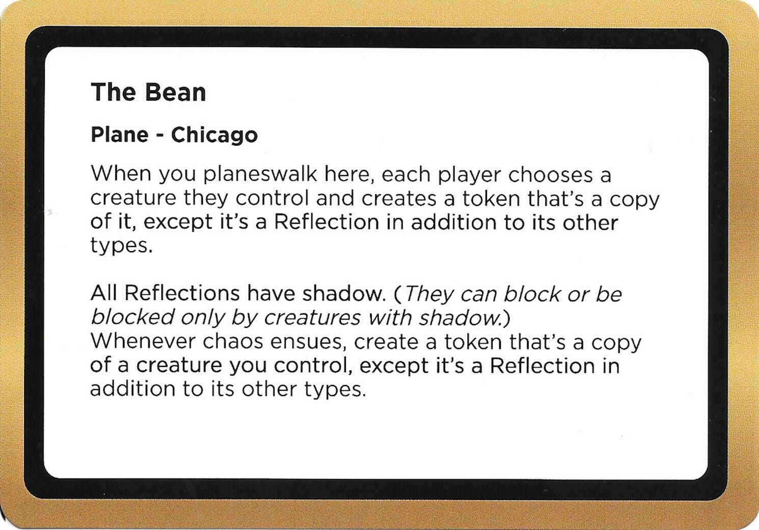 The Bean (Black Lotus Unknown Planechase) [Oversize Cards] MTG Single Magic: The Gathering  | Multizone: Comics And Games