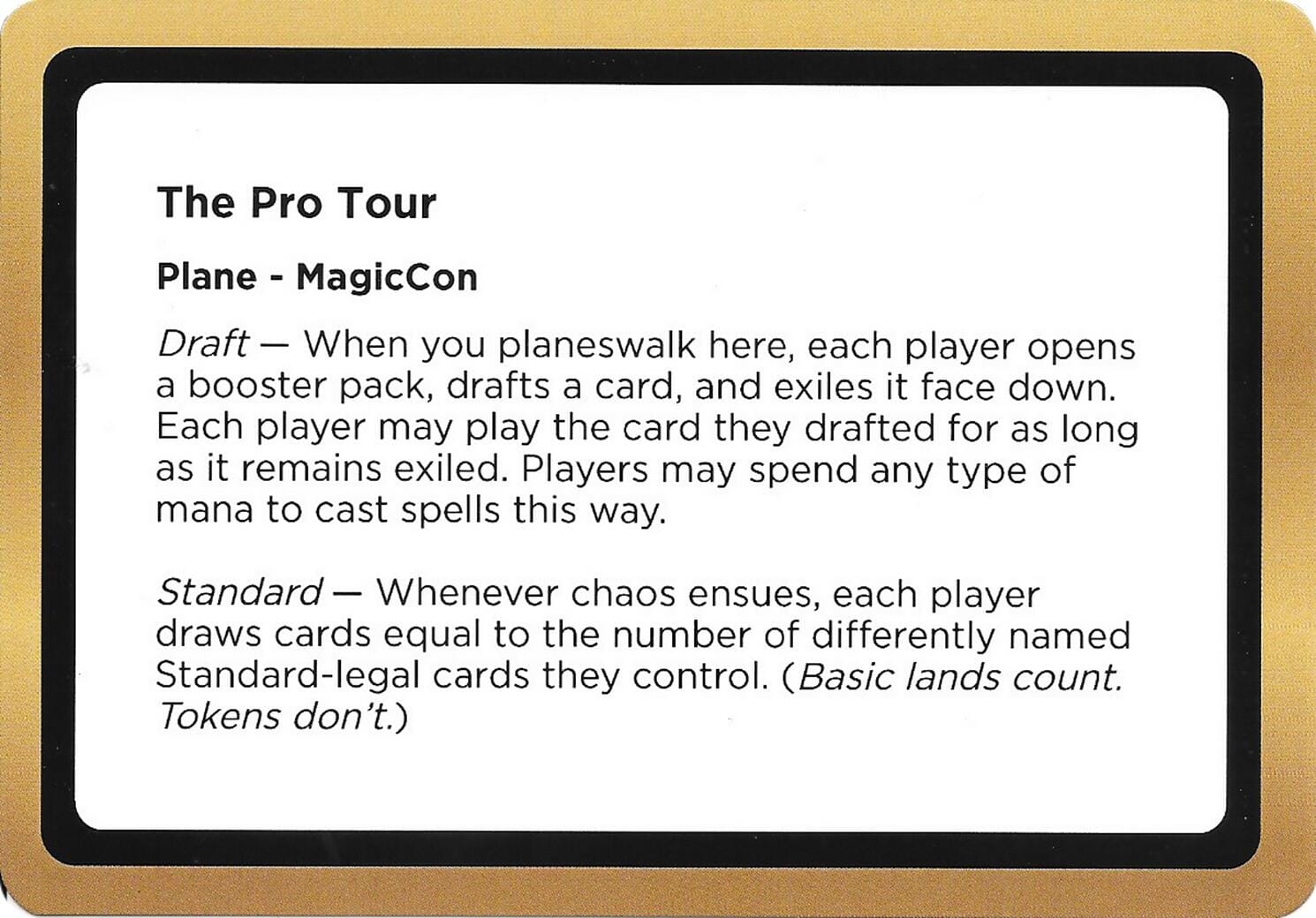 The Pro Tour (Black Lotus Unknown Planechase) [Oversize Cards] MTG Single Magic: The Gathering  | Multizone: Comics And Games