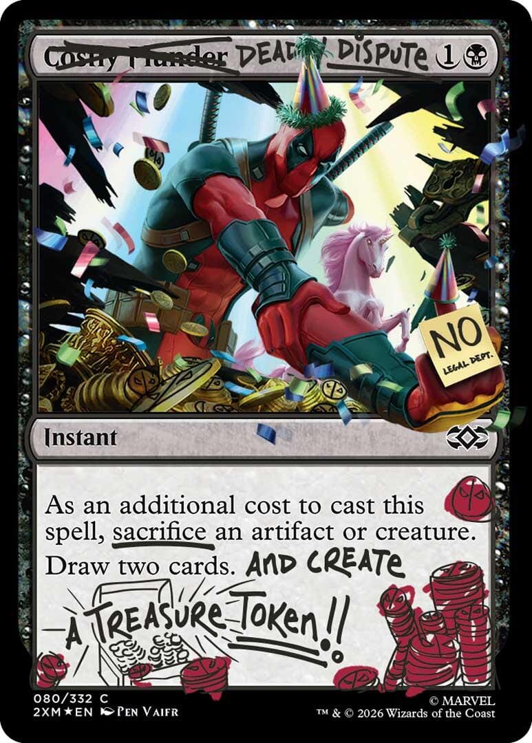Deadly Dispute (080) (Pool Party Foil) [Secret Lair Drop Series] MTG Single Magic: The Gathering  | Multizone: Comics And Games