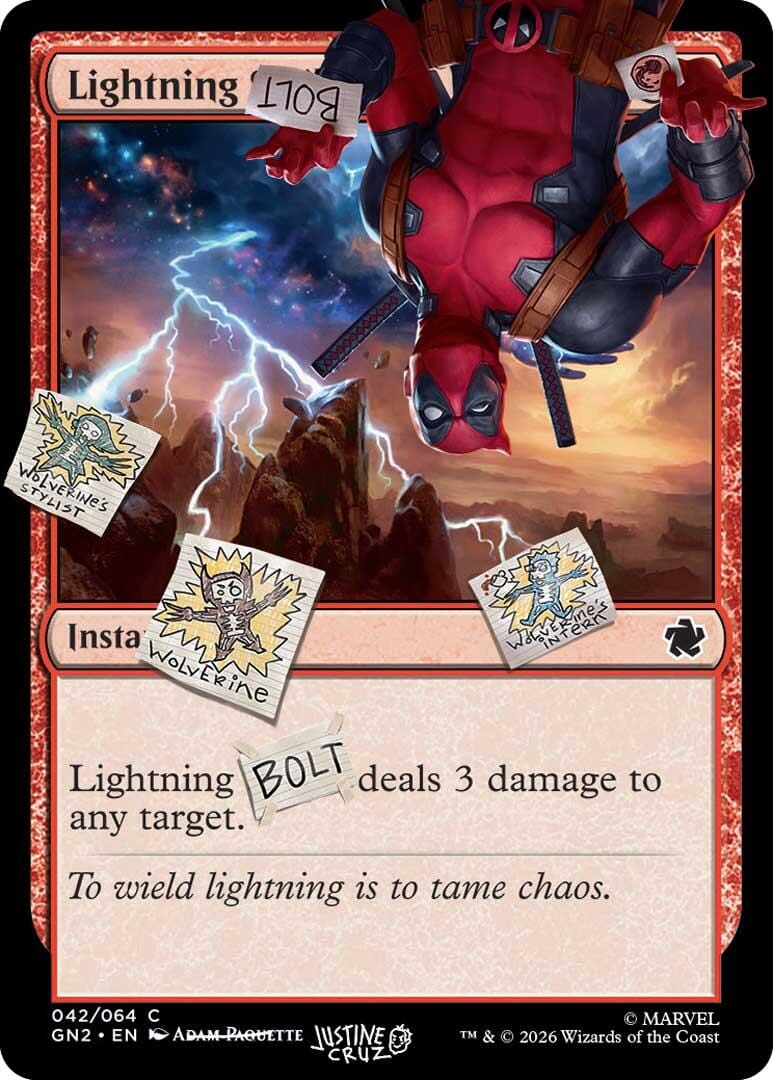 Lightning Bolt (042) [Secret Lair Drop Series] MTG Single Magic: The Gathering  | Multizone: Comics And Games