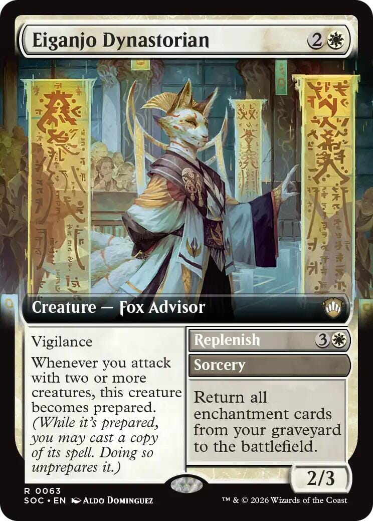 Eiganjo Dynastorian (Extended Art) [Secrets of Strixhaven Commander] MTG Single Magic: The Gathering  | Multizone: Comics And Games