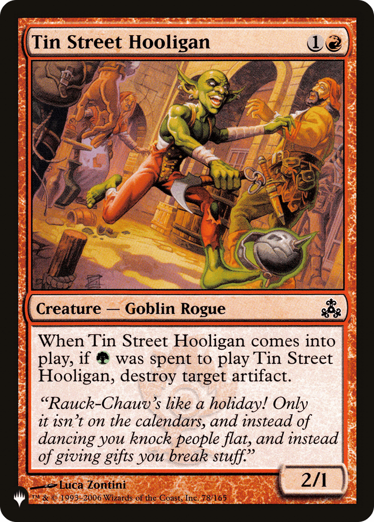 Tin Street Hooligan [The List] MTG Single Magic: The Gathering  | Multizone: Comics And Games
