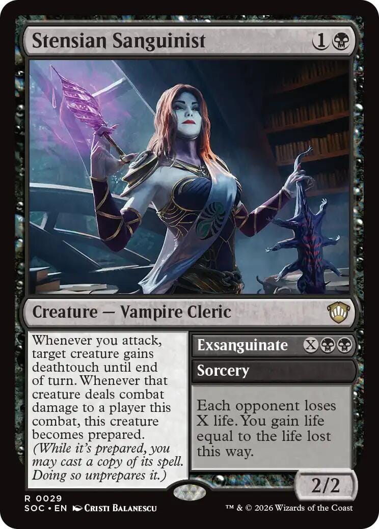 Stensian Sanguinist [Secrets of Strixhaven Commander] MTG Single Magic: The Gathering  | Multizone: Comics And Games