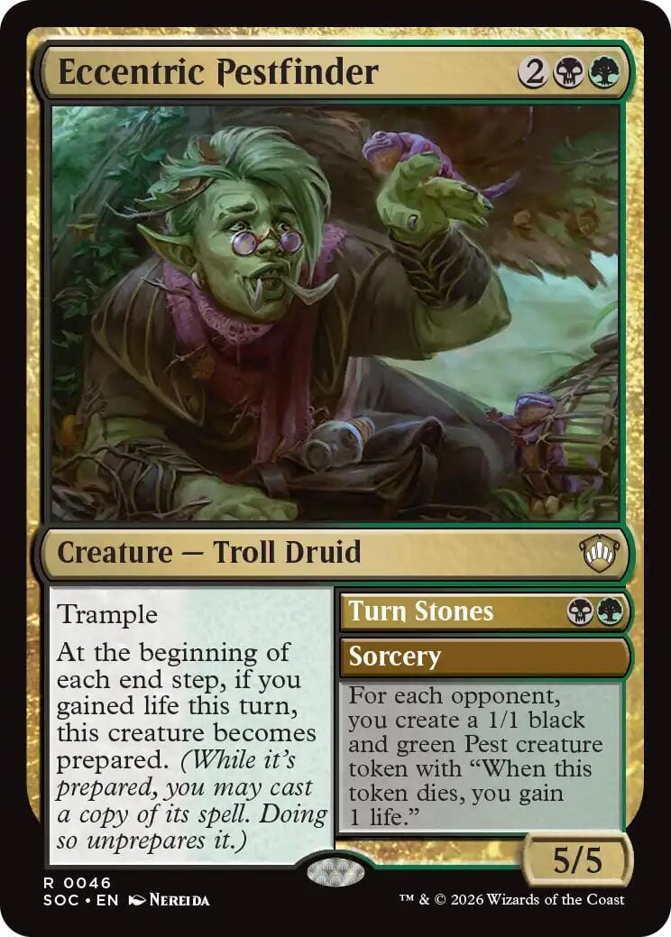 Eccentric Pestfinder [Secrets of Strixhaven Commander] MTG Single Magic: The Gathering  | Multizone: Comics And Games