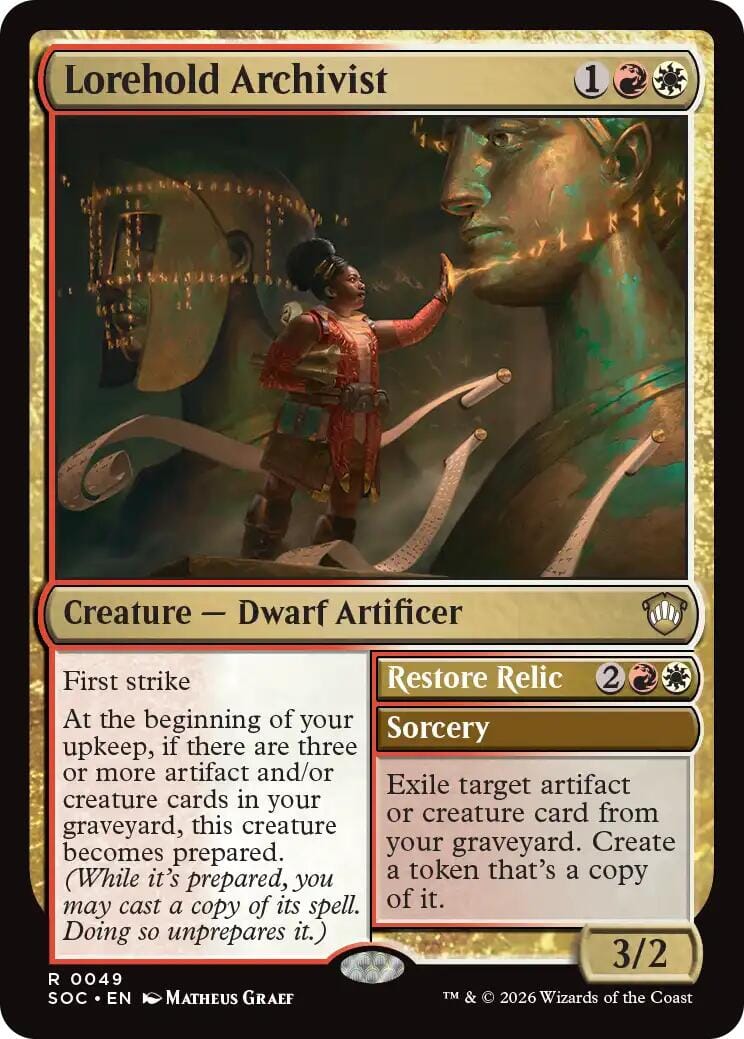 Lorehold Archivist [Secrets of Strixhaven Commander] MTG Single Magic: The Gathering  | Multizone: Comics And Games