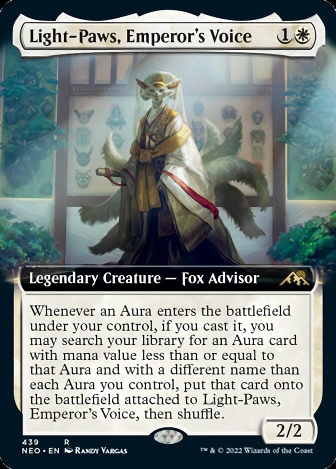 Light-Paws, Emperor's Voice (Extended Art) [Kamigawa: Neon Dynasty] MTG Single Magic: The Gathering  | Multizone: Comics And Games
