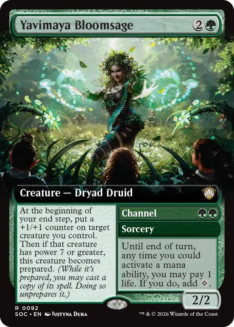 Yavimaya Bloomsage (Extended Art) [Secrets of Strixhaven Commander] MTG Single Magic: The Gathering  | Multizone: Comics And Games