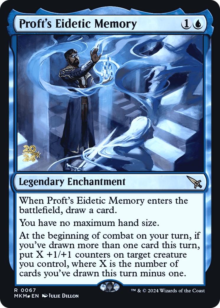 Proft's Eidetic Memory [Murders at Karlov Manor Prerelease Promos] MTG Single Magic: The Gathering  | Multizone: Comics And Games