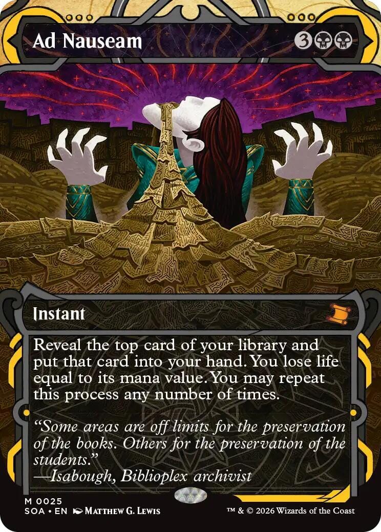 Ad Nauseam [Secrets of Strixhaven: Mystical Archive] MTG Single Magic: The Gathering  | Multizone: Comics And Games