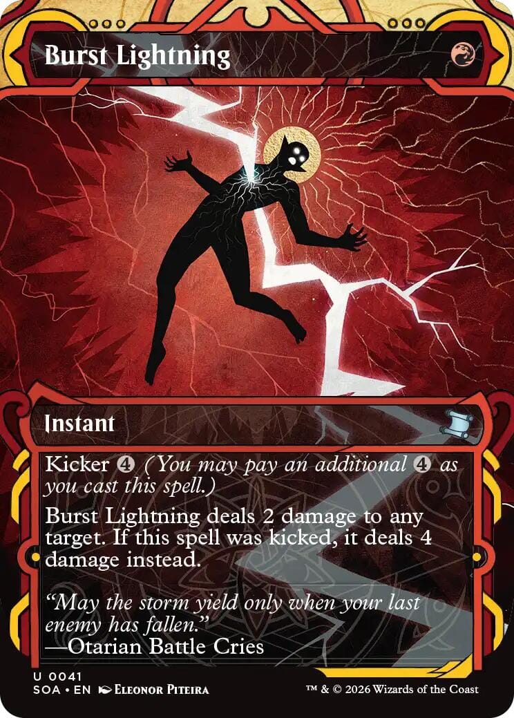 Burst Lightning [Secrets of Strixhaven: Mystical Archive] MTG Single Magic: The Gathering  | Multizone: Comics And Games