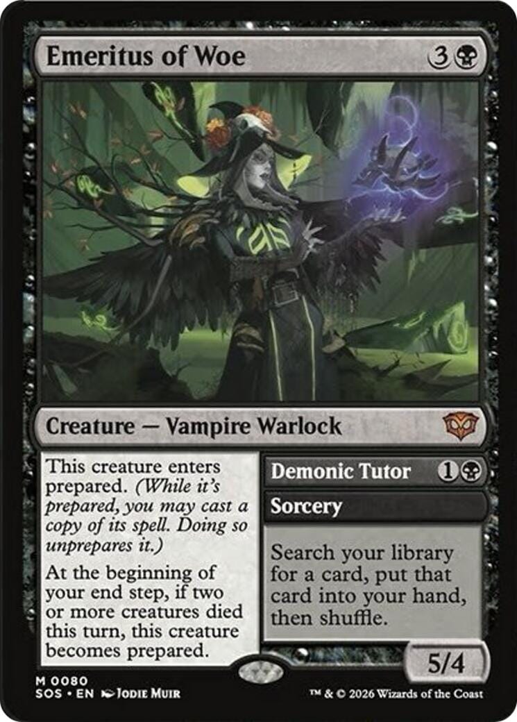Emeritus of Woe [Secrets of Strixhaven] MTG Single Magic: The Gathering  | Multizone: Comics And Games
