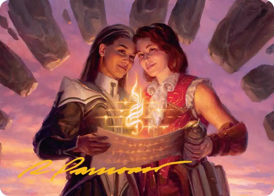 Joined Researchers Art Card (Gold-Stamped Signature) [Secrets of Strixhaven Art Series] MTG Single Magic: The Gathering  | Multizone: Comics And Games