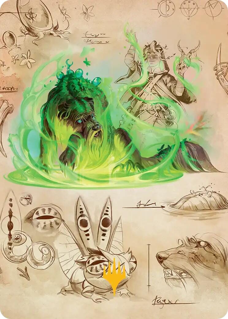 Germination Practicum Art Card (Gold-Stamped Planeswalker Symbol) [Secrets of Strixhaven Art Series] MTG Single Magic: The Gathering  | Multizone: Comics And Games