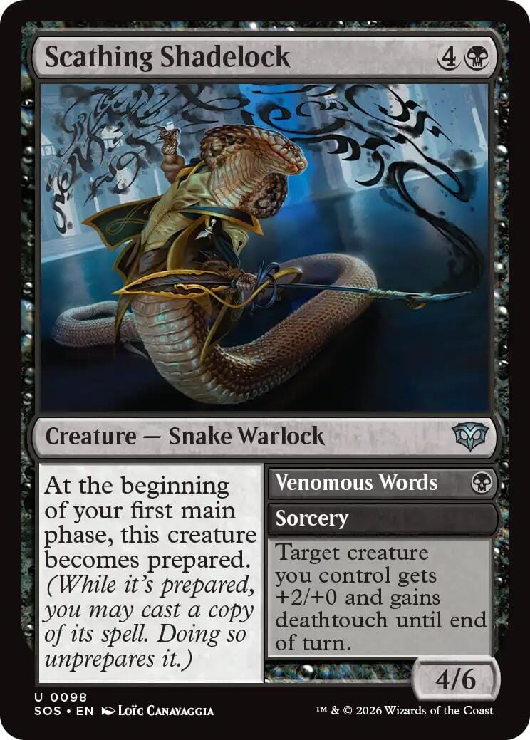 Scathing Shadelock [Secrets of Strixhaven] MTG Single Magic: The Gathering  | Multizone: Comics And Games