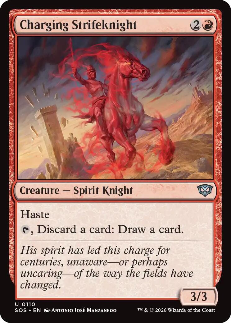 Charging Strifeknight [Secrets of Strixhaven] MTG Single Magic: The Gathering  | Multizone: Comics And Games