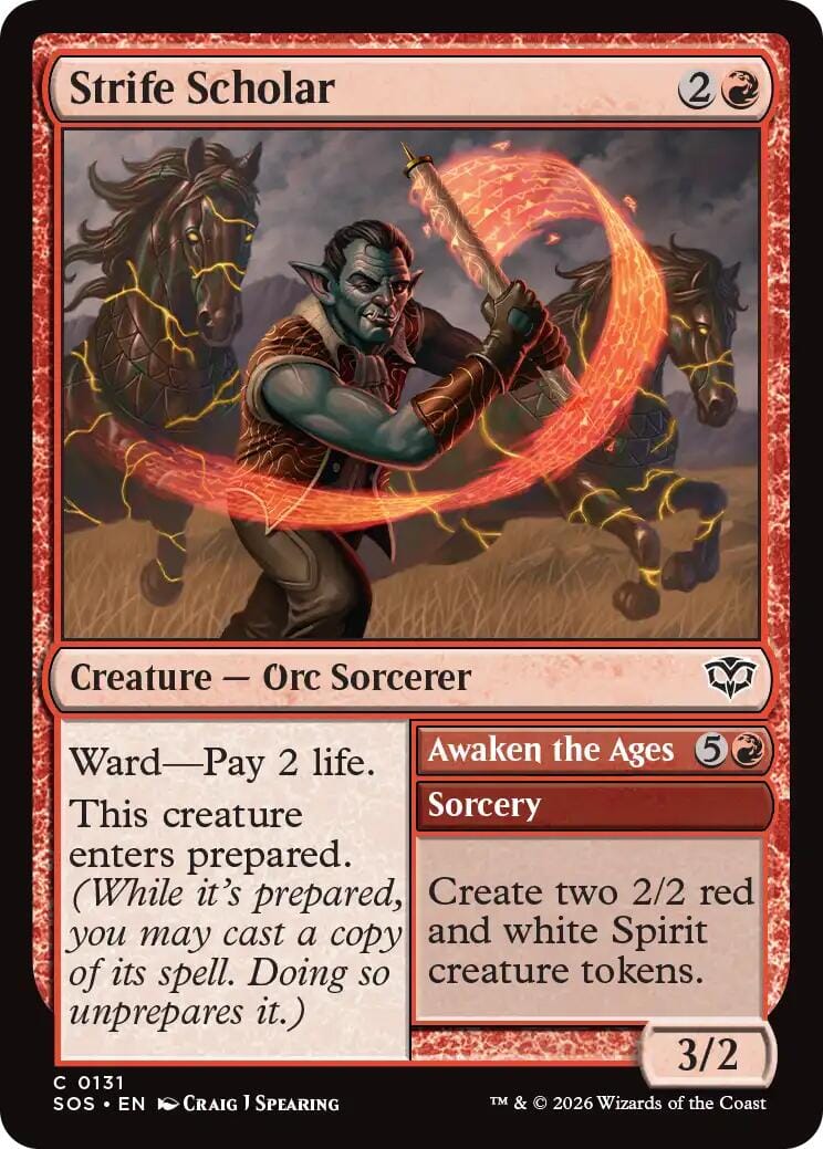 Strife Scholar [Secrets of Strixhaven] MTG Single Magic: The Gathering  | Multizone: Comics And Games