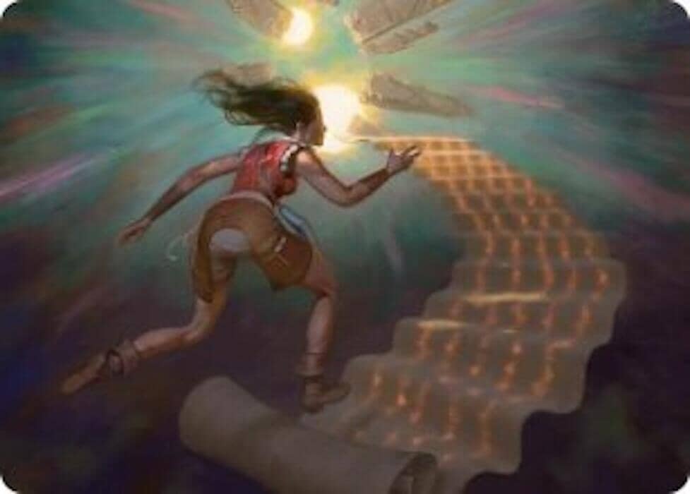 Pursue the Past Art Card [Secrets of Strixhaven Art Series] MTG Single Magic: The Gathering  | Multizone: Comics And Games