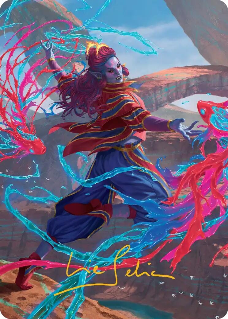 Rootha, Mastering the Moment Art Card (Gold-Stamped Signature) [Secrets of Strixhaven Art Series] MTG Single Magic: The Gathering  | Multizone: Comics And Games