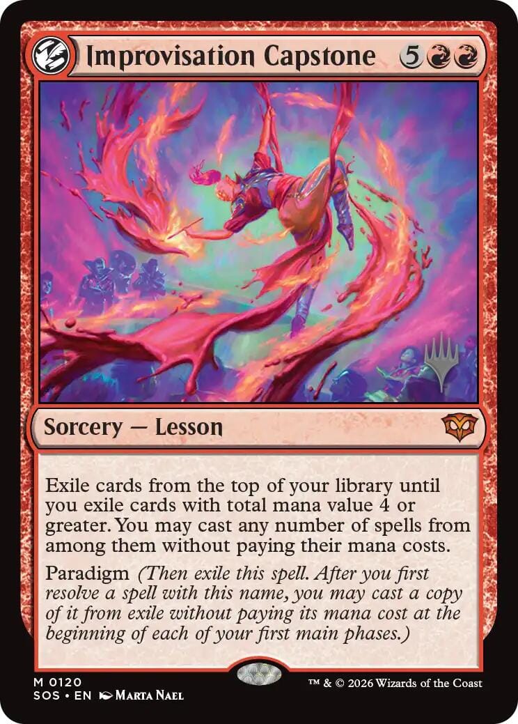 Improvisation Capstone [Secrets of Strixhaven Promos] MTG Single Magic: The Gathering  | Multizone: Comics And Games