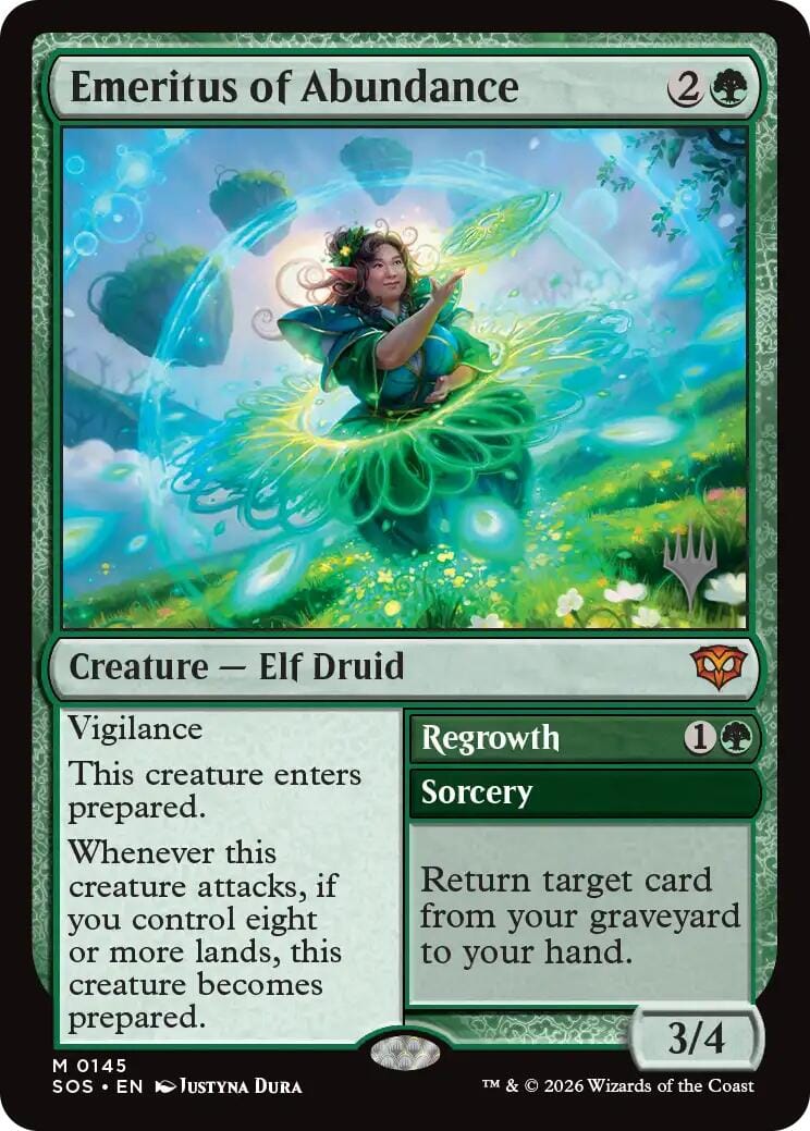 Emeritus of Abundance [Secrets of Strixhaven Promos] MTG Single Magic: The Gathering  | Multizone: Comics And Games
