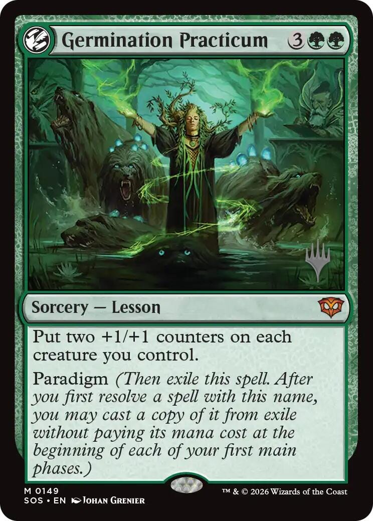 Germination Practicum [Secrets of Strixhaven Promos] MTG Single Magic: The Gathering  | Multizone: Comics And Games