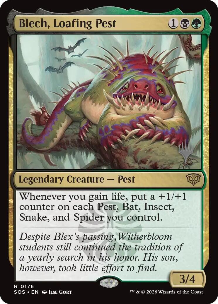 Blech, Loafing Pest [Secrets of Strixhaven Promos] MTG Single Magic: The Gathering  | Multizone: Comics And Games